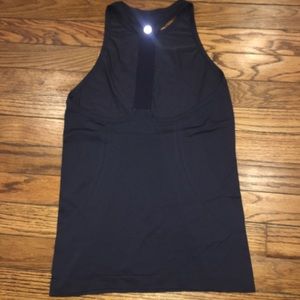 Lululemon Swiftly Tank T Back. High Neck NAVY